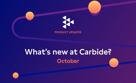 What’s new at Carbide? October Product Updates