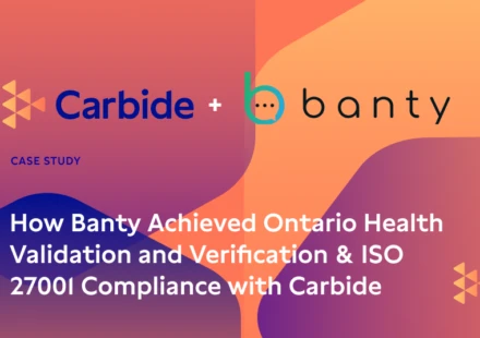 Case Study: How Banty Achieved Ontario Health Validation and Verification & ISO 27001 Compliance with Carbide