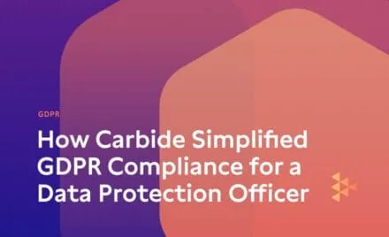How Carbide Simplified GDPR Compliance for a Data Protection Officer